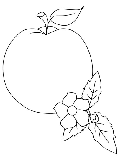 peach coloring page