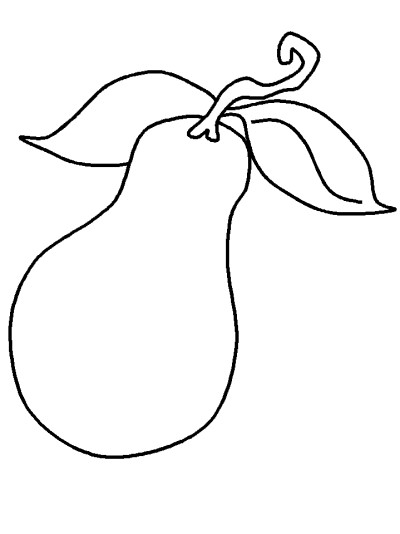 pear coloring page