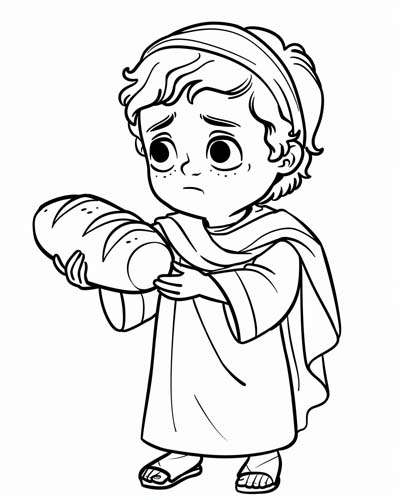 The apostle Philip cartoon coloring page