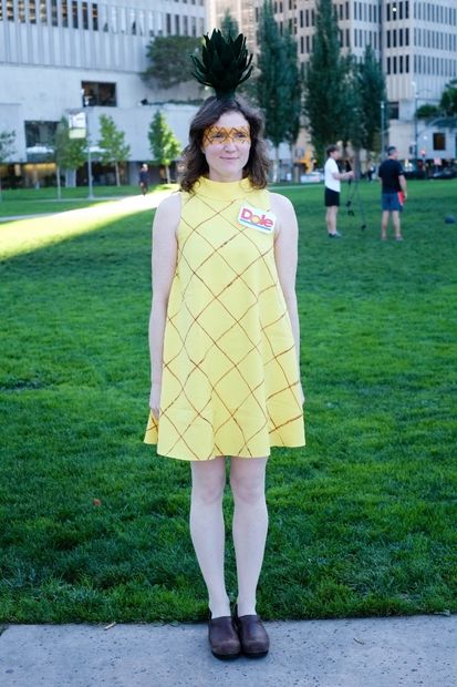 DIY pineapple costume