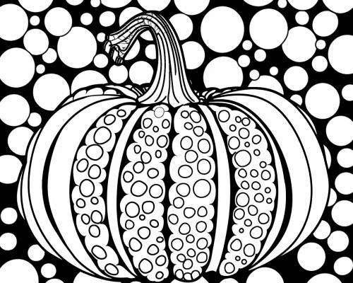 Polka Dot Squash coloring page