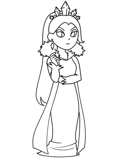 The Snow Queen coloring page