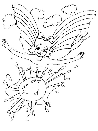 rainbow coloring page