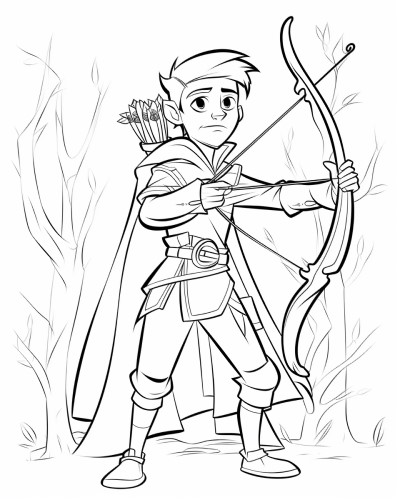 Robinhood coloring page