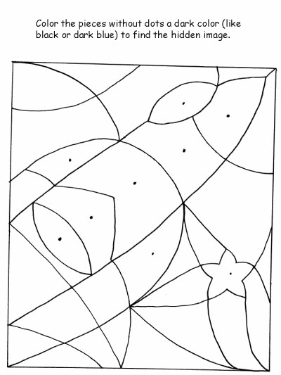 rocket dot puzzle coloring page