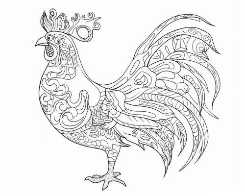 sarimanok coloring page