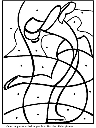 skater dot puzzle coloring page