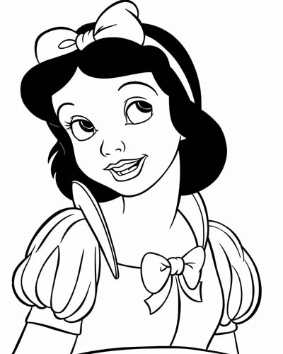 Snow White coloring page