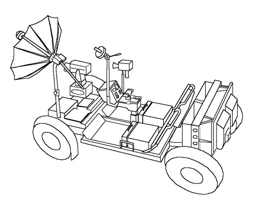 space rover coloring page