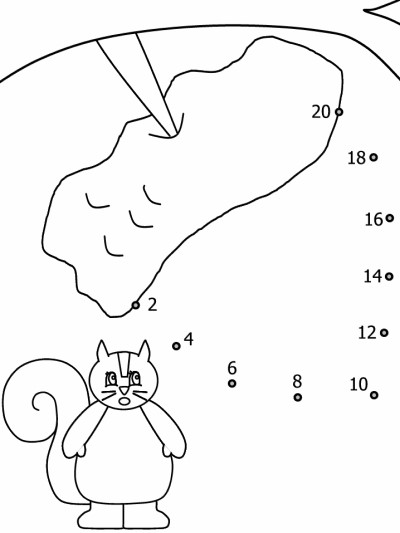 squirrel coloring page