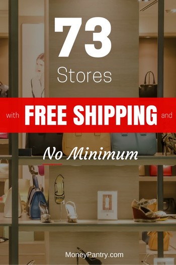 Shop for Shoes, Clothes, Accessories, Furniture and even Health & Beauty products without paying a cent for shipping!