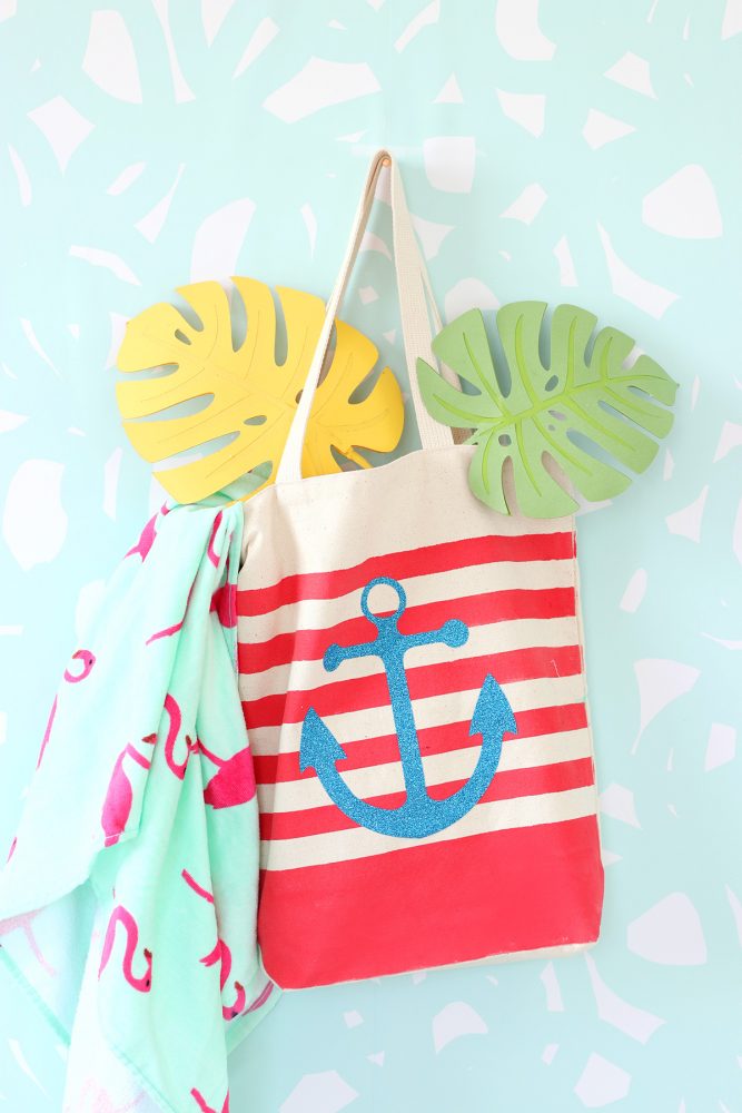 Striped Nautical Tote Bag