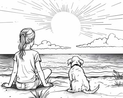 summer solstice coloring page