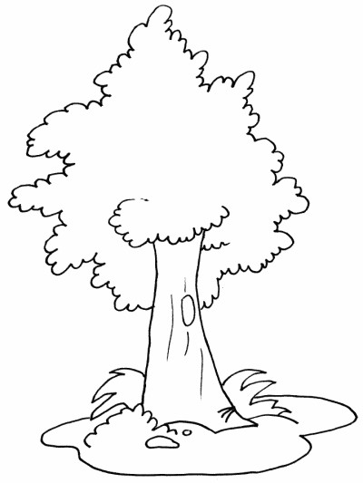 tree coloring page