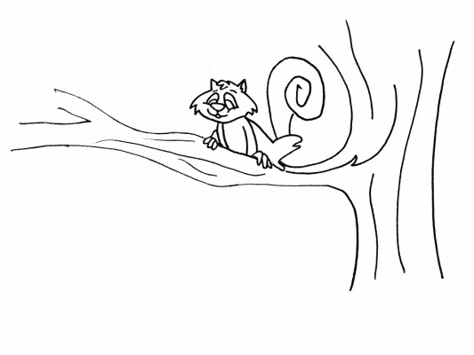 tree coloring page