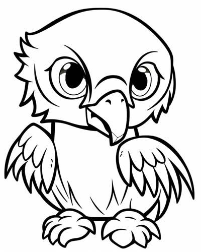 vulture coloring page