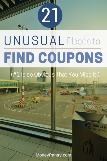 These are some of the most overlooked places you can find all kinds of money saving coupons...