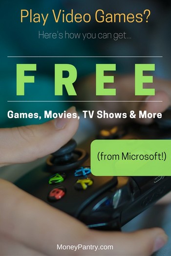 If you play video games, you don't want to miss Microsoft's Xbox reward program that earns you free digital games, Movies, TV shows and more.