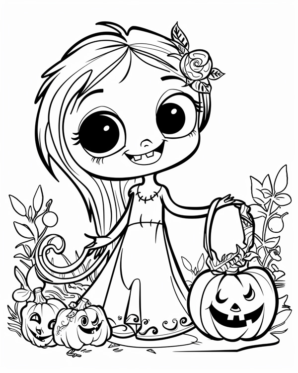 zombie coloring page