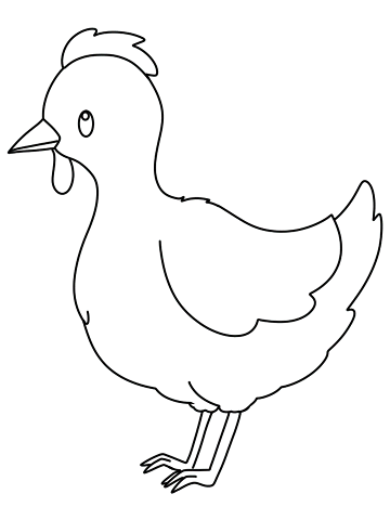 Little Red Hen coloring page