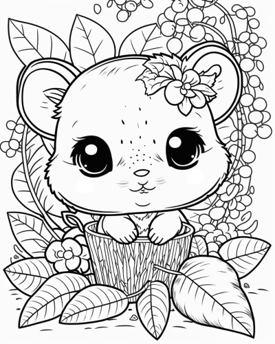 mouse coloring page