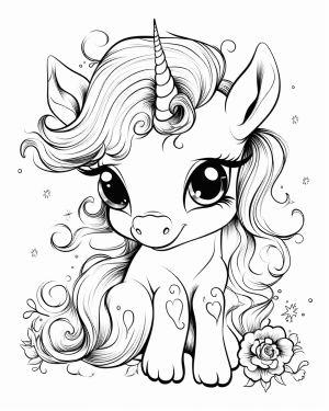 unicorn coloring page